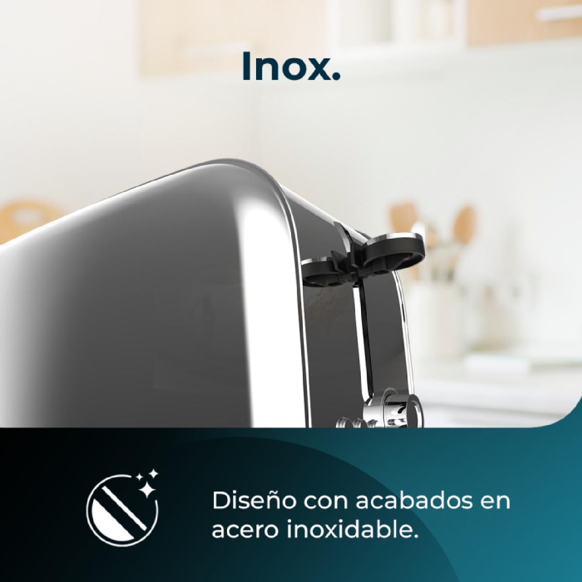 Cecotec Tostadores verticales Tostador vertical Toastin time 1500 Inox