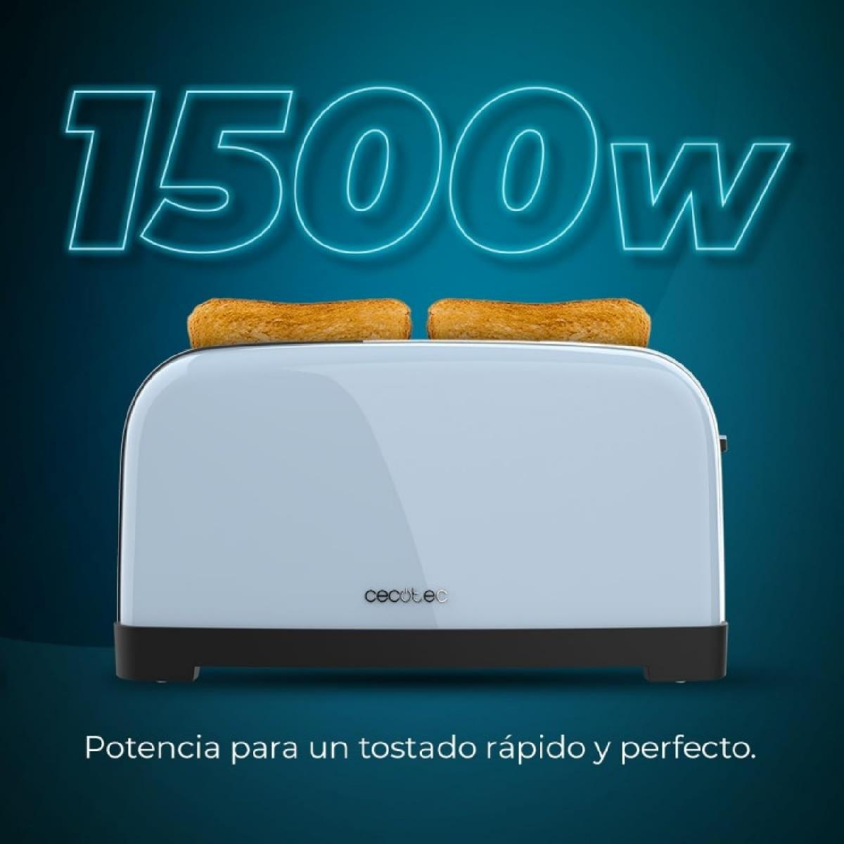 Cecotec Tostadores verticales Tostador vertical Toastin time 1500 Blue