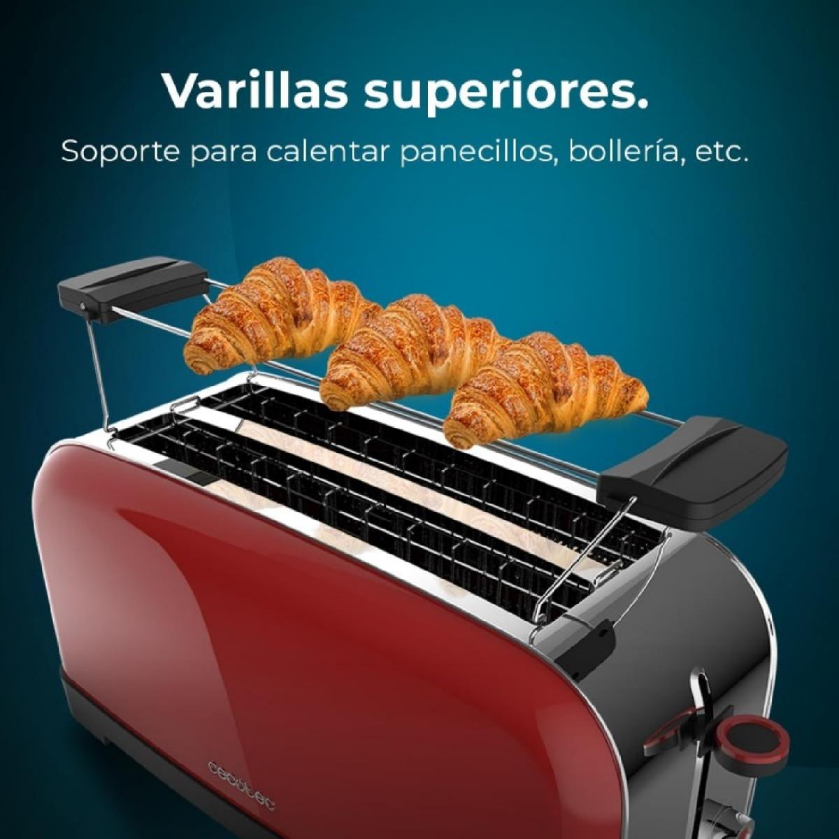 Cecotec Tostadores verticales Tostador vertical Toastin time 1500 Red