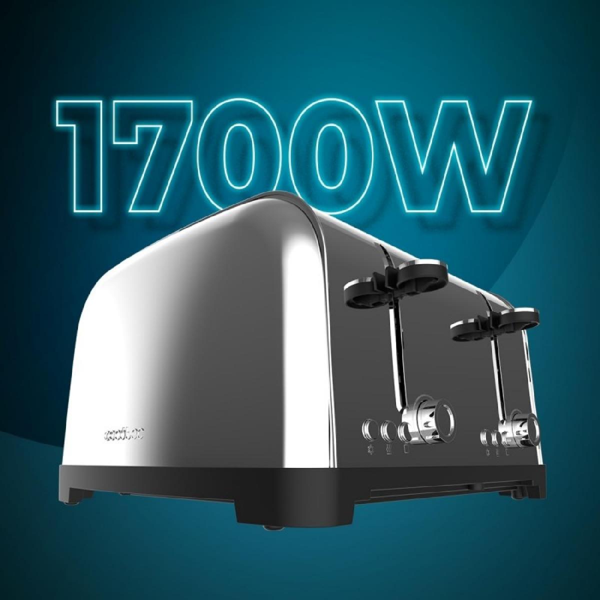 Cecotec Tostadores verticales Tostador vertical Toastin time 1500 Double Inox