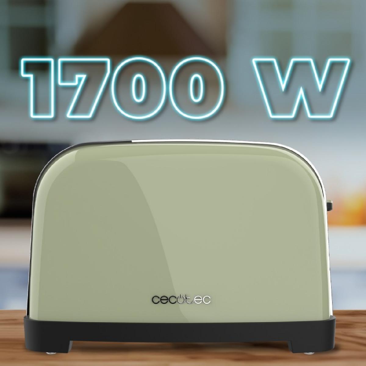 Cecotec Tostadores verticales Tostador vertical Toastin time 1500 Double Green