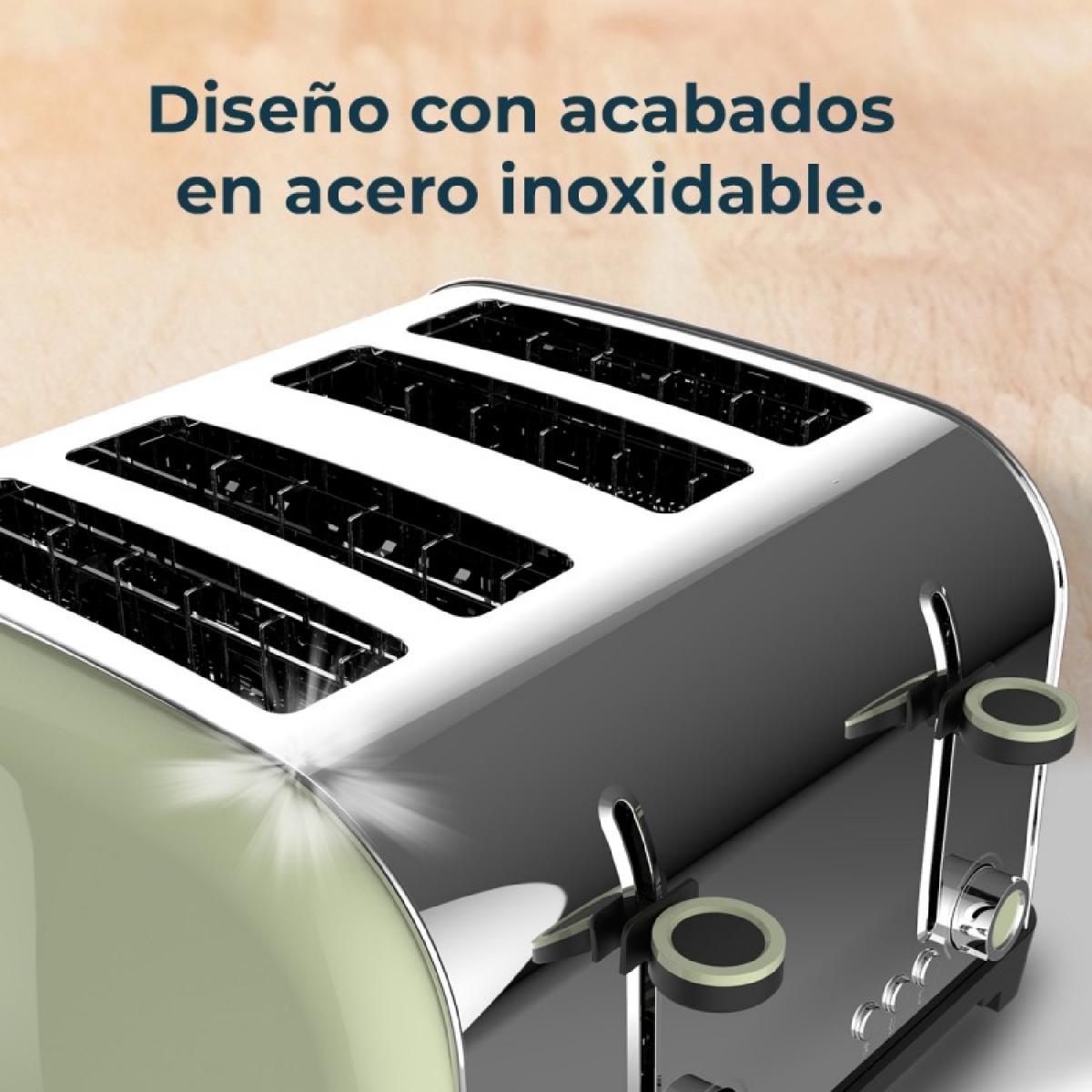 Cecotec Tostadores verticales Tostador vertical Toastin time 1500 Double Green