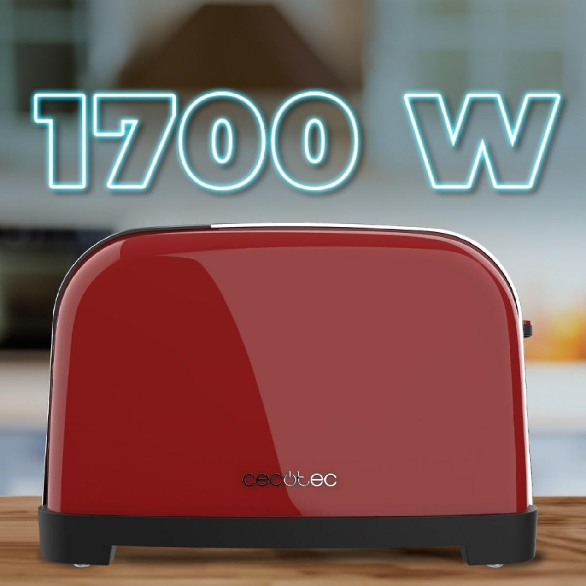 Cecotec Tostadores verticales Tostador vertical Toastin time 1500 Double Red