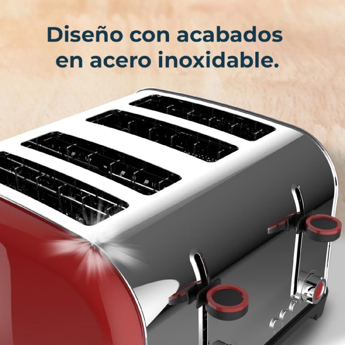 Cecotec Tostadores verticales Tostador vertical Toastin time 1500 Double Red