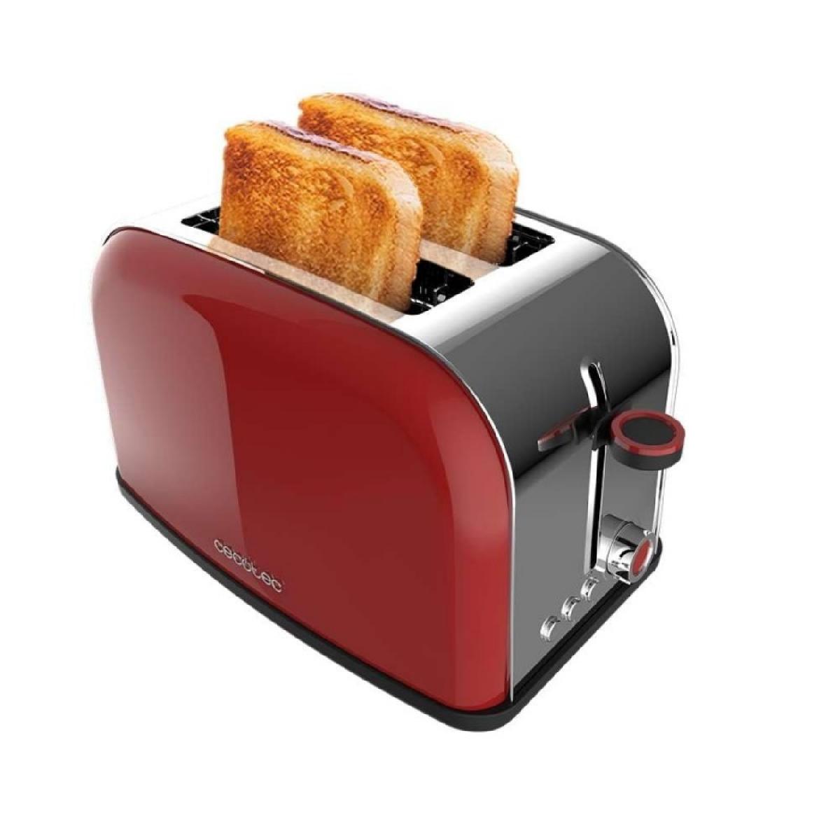Cecotec Tostadores verticales Tostador vertical Toastin time 850 Red Lite