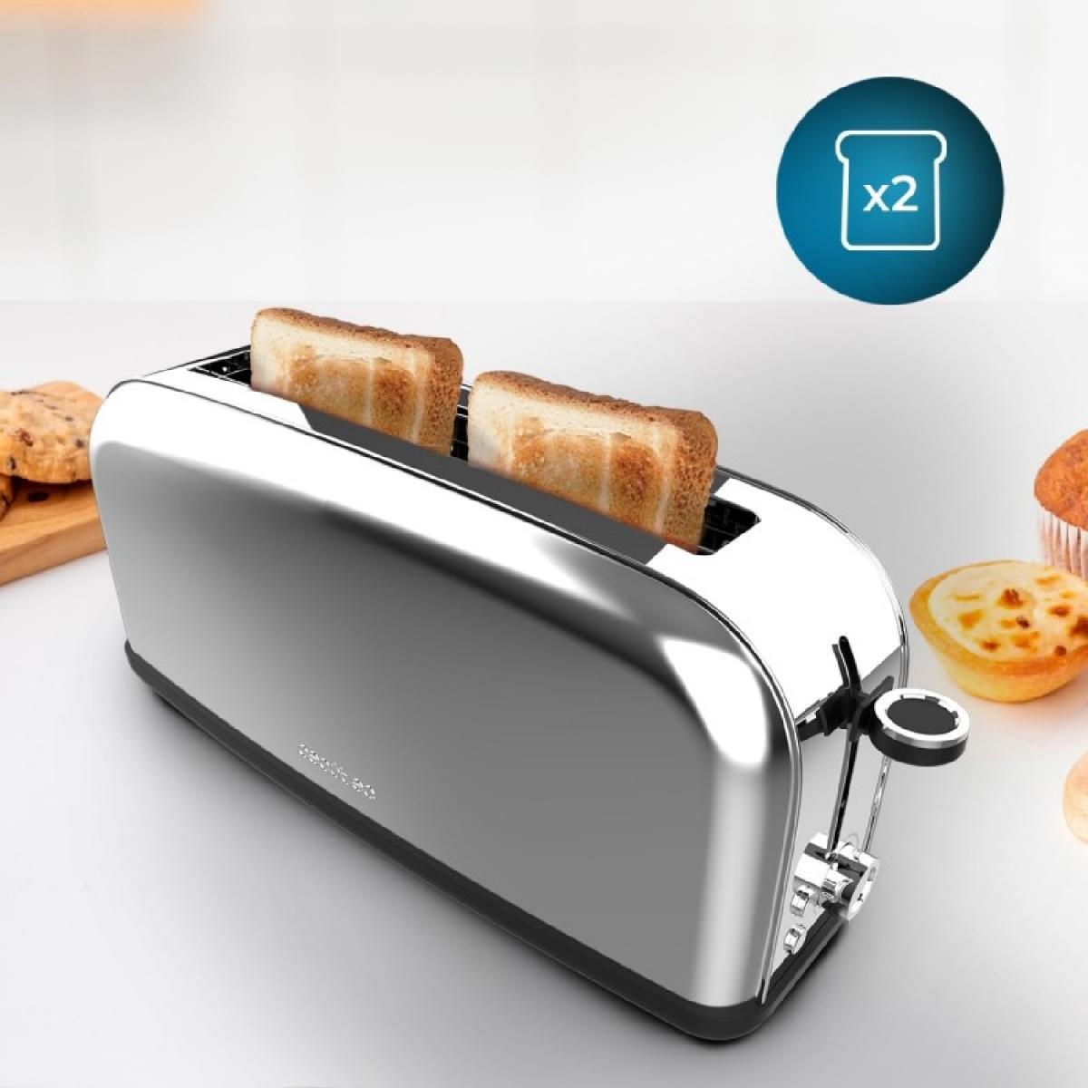 Cecotec Tostadores verticales Tostador vertical Toastin time 850 Inox Long Lite