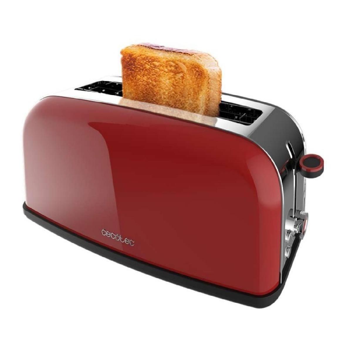 Cecotec Tostadores verticales Tostador vertical Toastin time 850 Red Long Lite