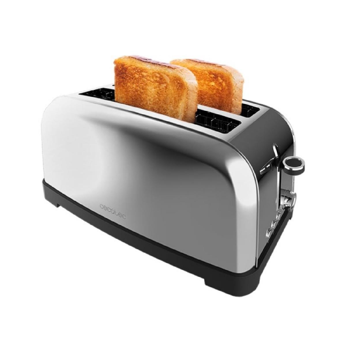 Cecotec Tostadores verticales Tostador vertical Toastin time 1500 Inox Lite