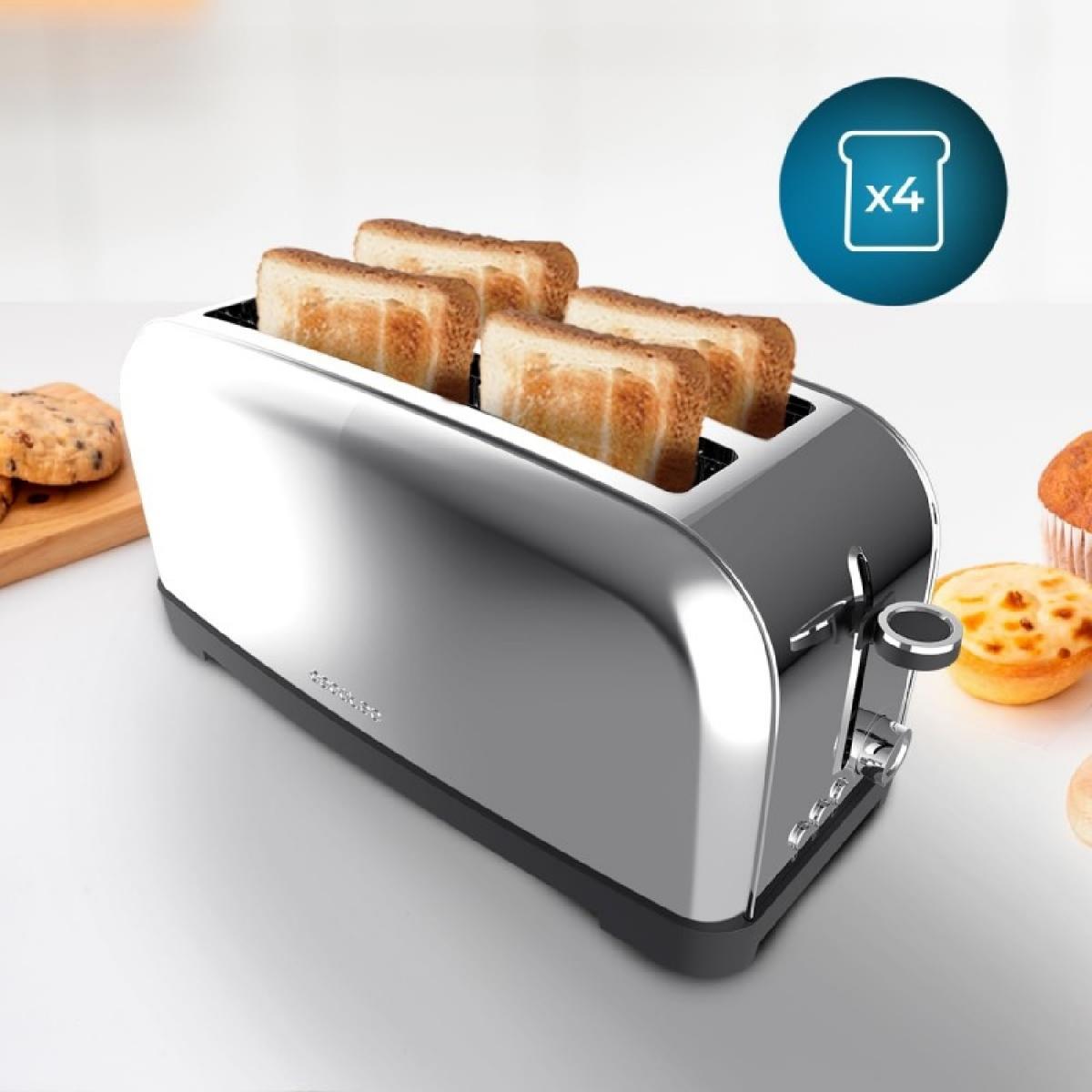Cecotec Tostadores verticales Tostador vertical Toastin time 1500 Inox Lite