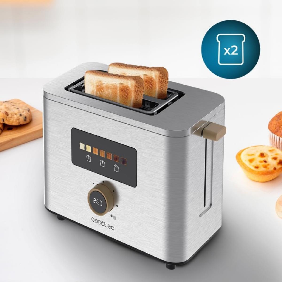 Cecotec Tostadores verticales Tostador vertical Touch&Toast Double