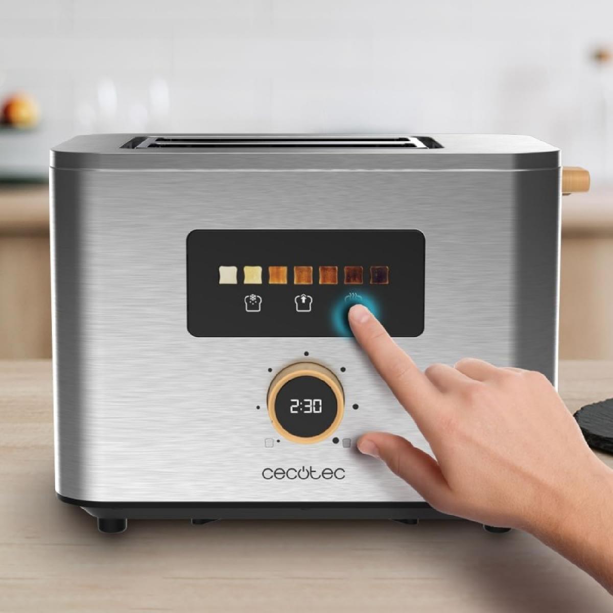 Cecotec Tostadores verticales Tostador vertical Touch&Toast Double