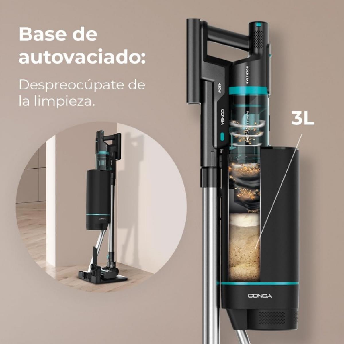 Cecotec Aspiradores verticales BLDC Conga Rockstar 10000 Nebula Station