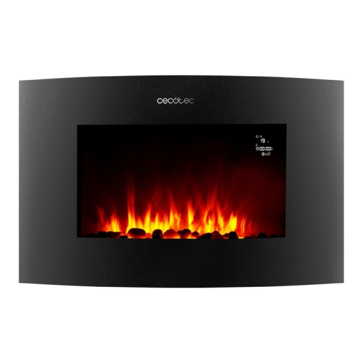 Cecotec Chimeneas eléctricas Chimenea eléctrica ReadyWarm 3550 Curved Flames Connected