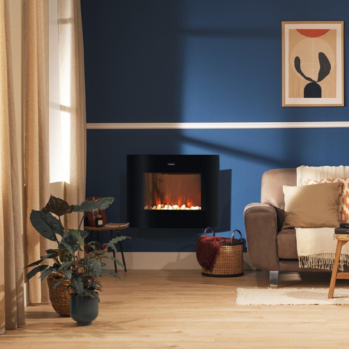 Cecotec Chimeneas eléctricas Chimenea eléctrica ReadyWarm 3550 Curved Flames Connected