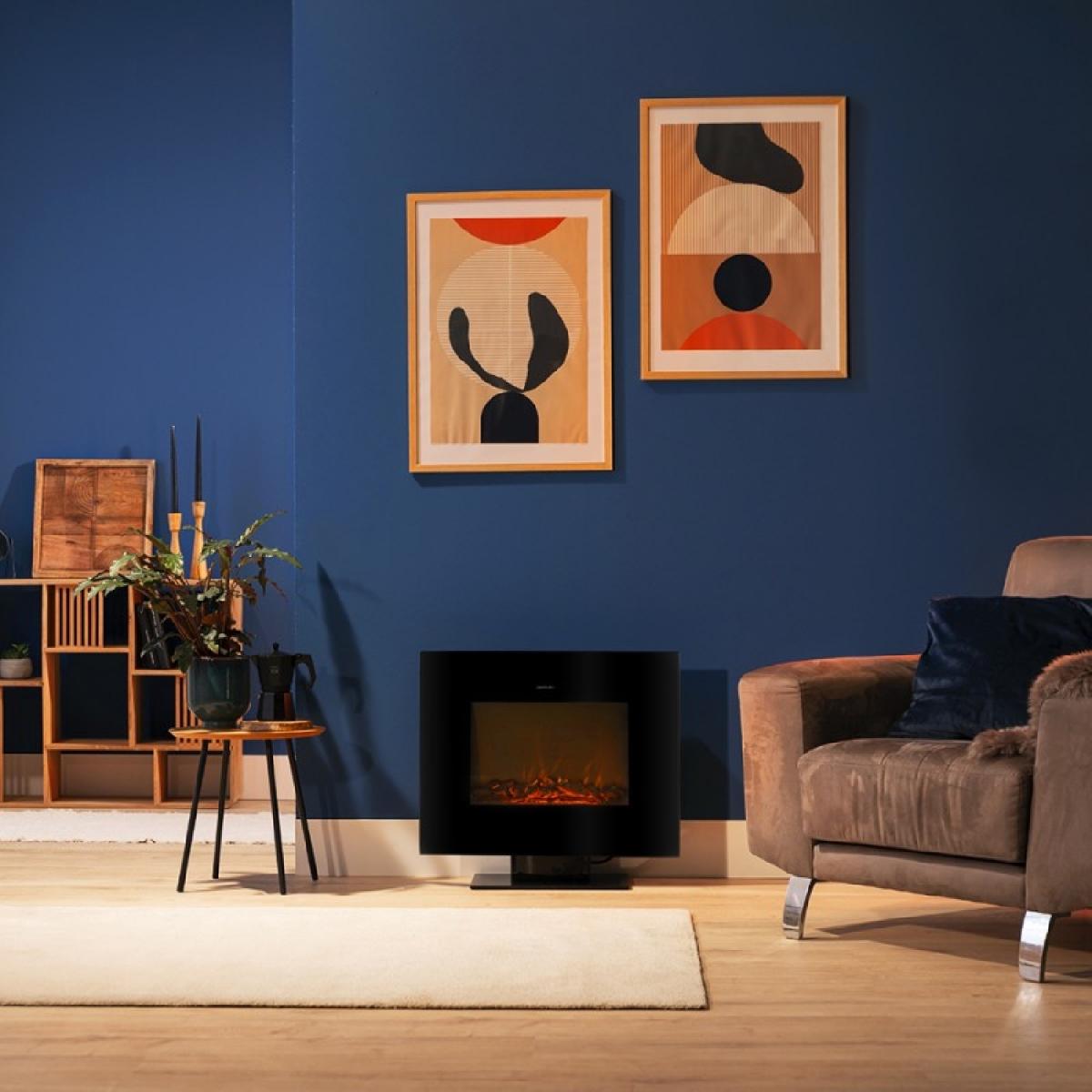 Cecotec Chimeneas eléctricas Chimenea eléctrica ReadyWarm 2700 Design Flames Black