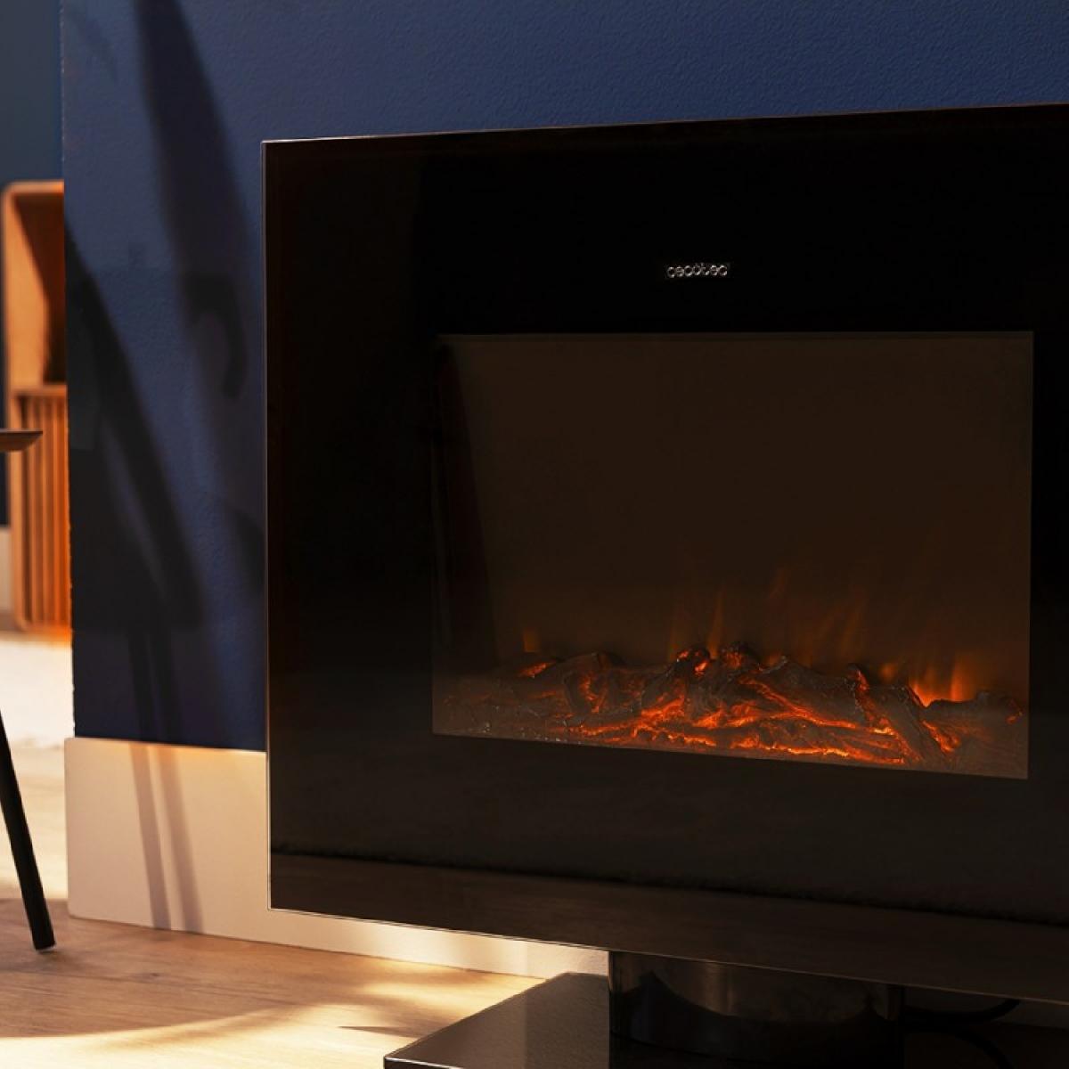Chimeneas electricas Chimenea electrica ReadyWarm 2700 Design Flames Black