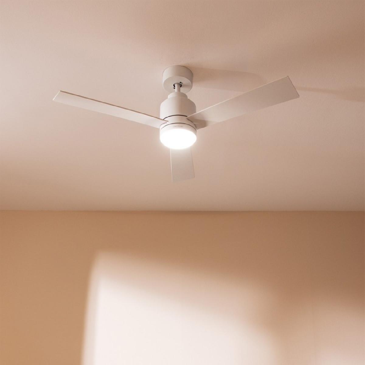 Cecotec Ventiladores de techo con luz Ventilador de techo EnergySilence Aero 4850 Style White