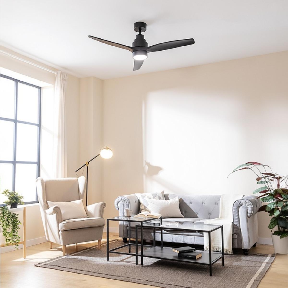 Cecotec Ventiladores de techo con luz Ventilador de techo EnergySilence Aero 5350 Black Design