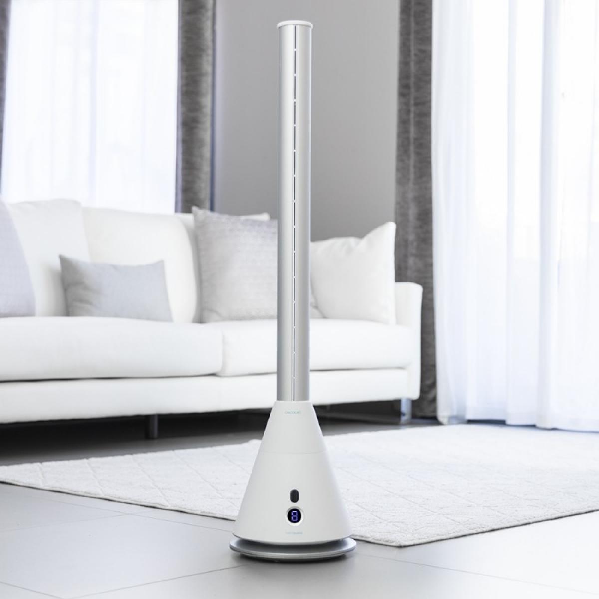 Cecotec Ventiladores de torre Ventilador de torre EnergySilence 9800 Skyline Bladeless White