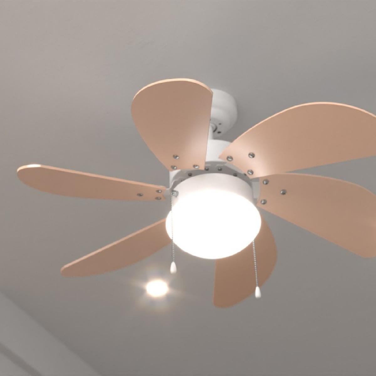 Cecotec Ventiladores de techo con luz Ventilador de techo EnergySilence Aero 3600 Vision Orange
