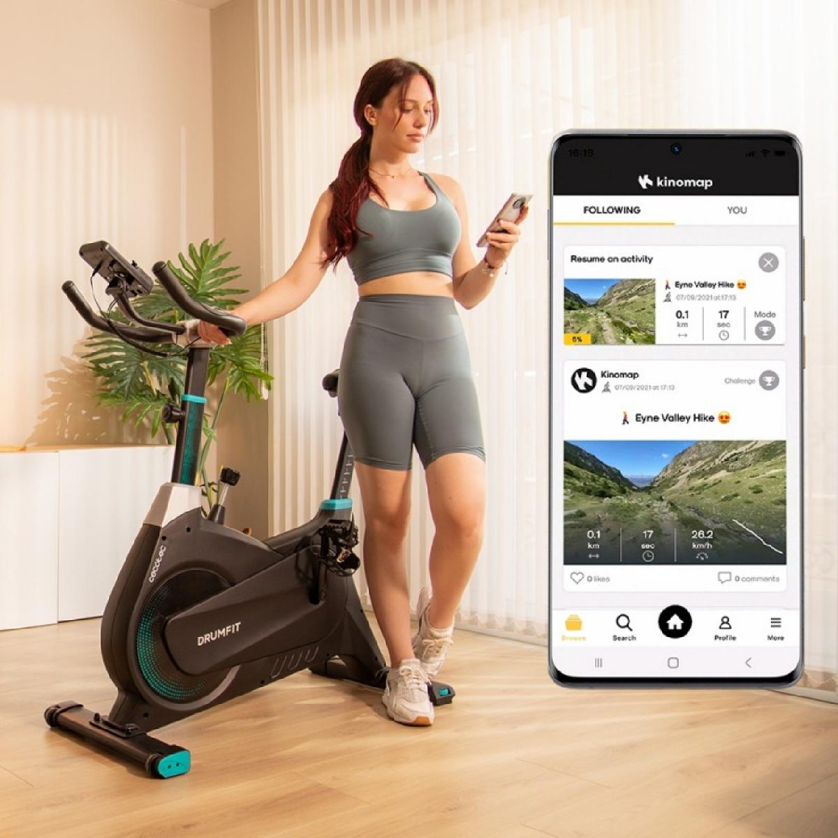 Cecotec Bicicletas indoor DrumFit Indoor 4000 Magno Connected