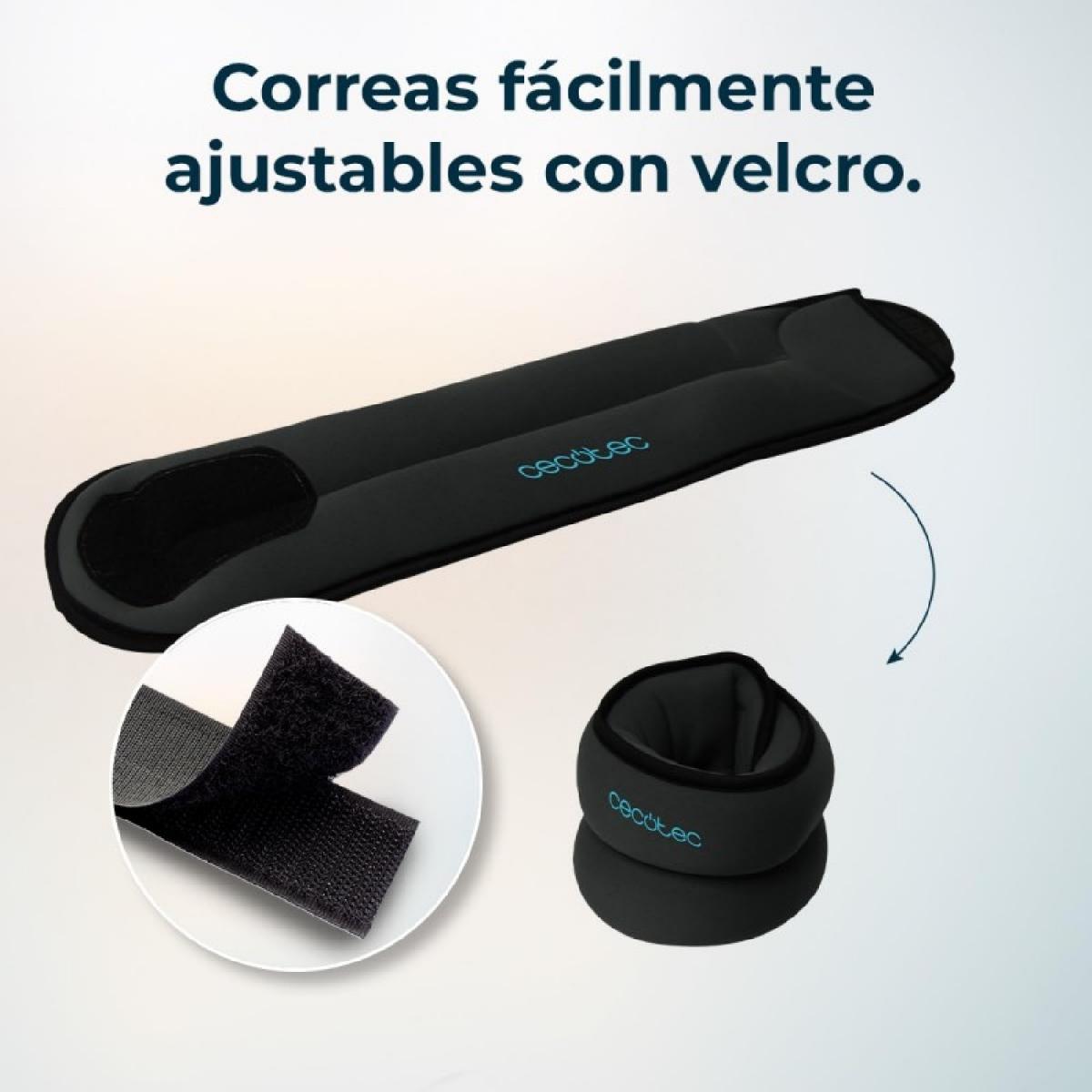 Cecotec Tobilleras y muñequeras con peso Drumfit AnkelBell 1000 Neo