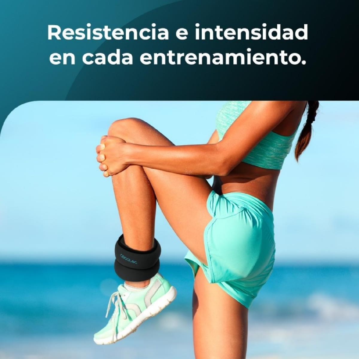 Cecotec Tobilleras y muñequeras con peso Drumfit AnkelBell 2500 Neo