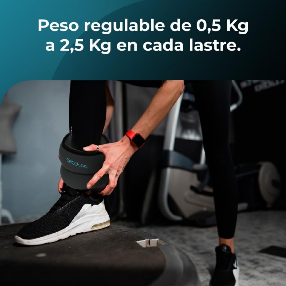 Cecotec Tobilleras y muñequeras con peso Drumfit AnkelBell 2500 Neo