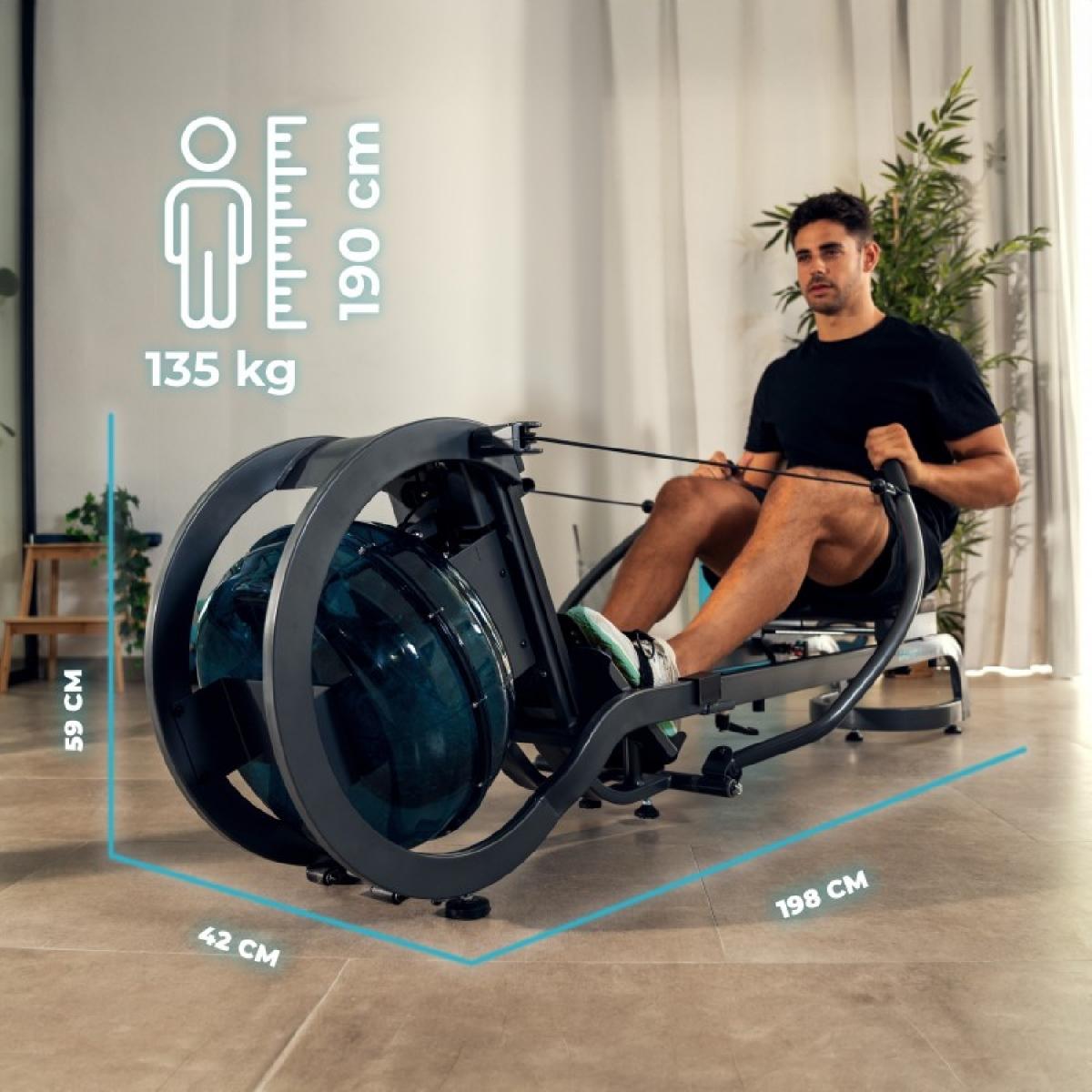 Cecotec Remos de agua Drumfit Rower 20000 Neptuno