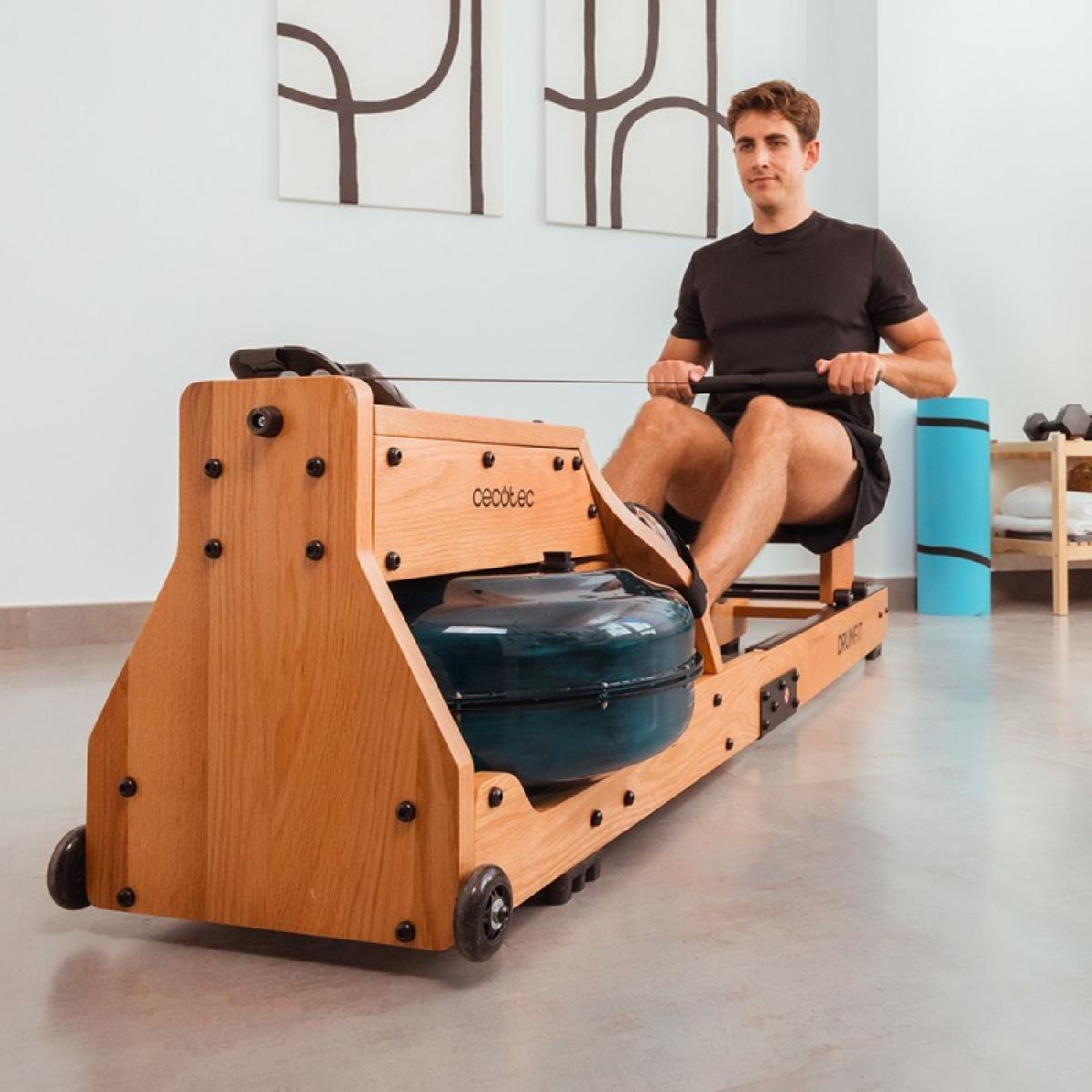 Cecotec Remos de agua Drumfit Rower 20000 Neptuno Wood