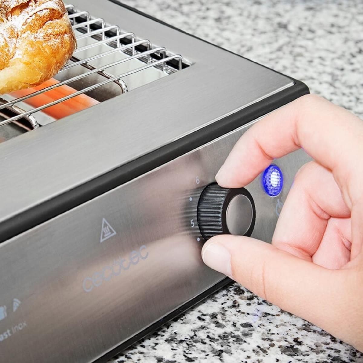 Cecotec Tostadores planos Tostador Plano Turbo Easytoast Inox