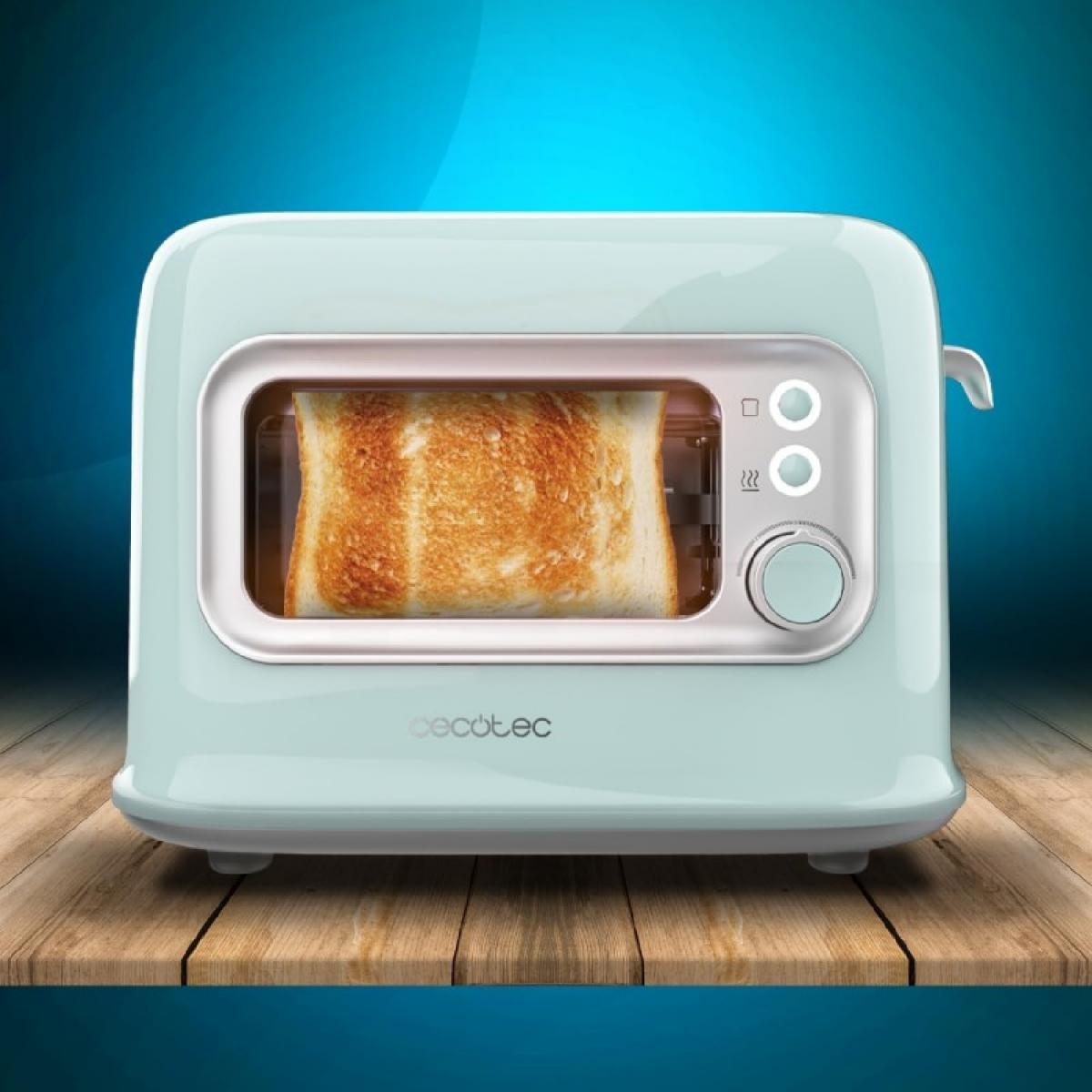 Cecotec Tostadores verticales Tostadora vertical RetroVision Blue