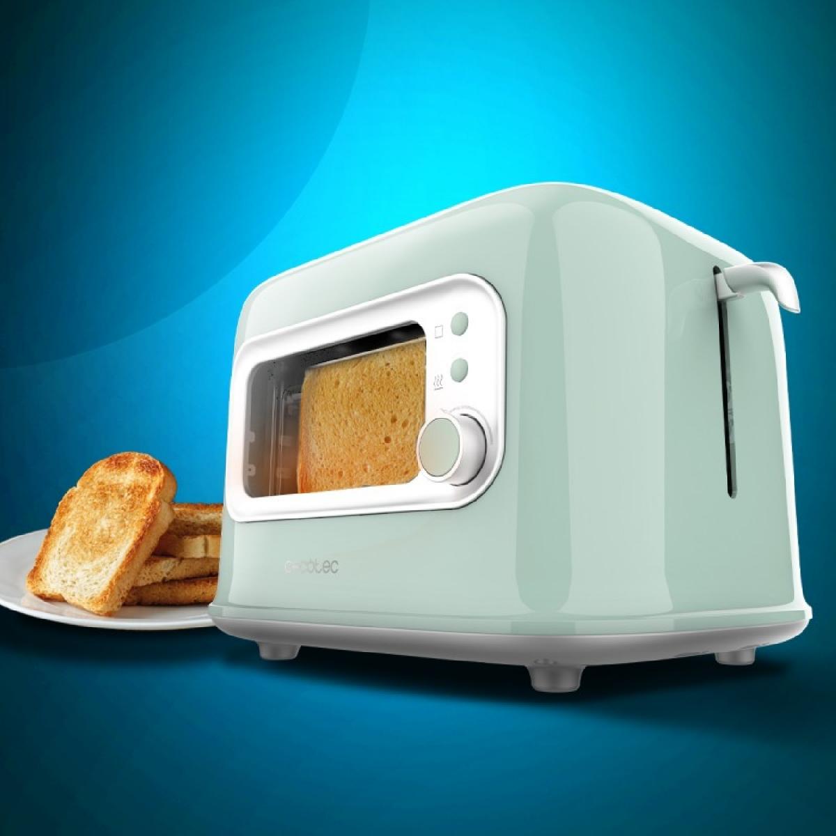Cecotec Tostadores verticales Tostadora vertical RetroVision Green