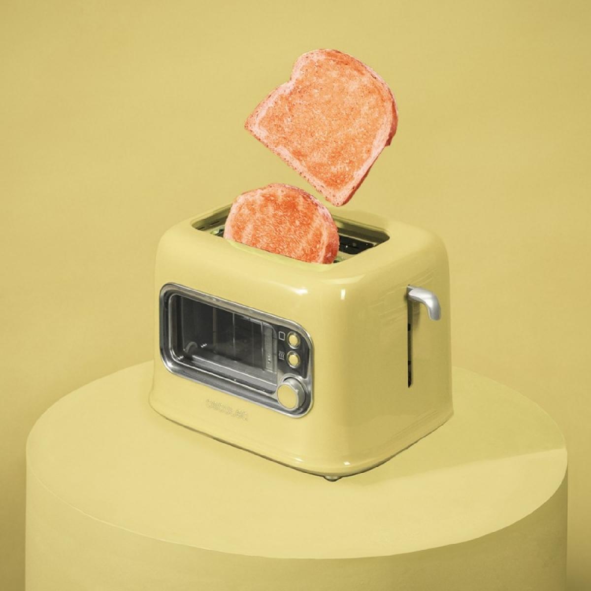 Cecotec Tostadores verticales Tostadora vertical RetroVision Yellow