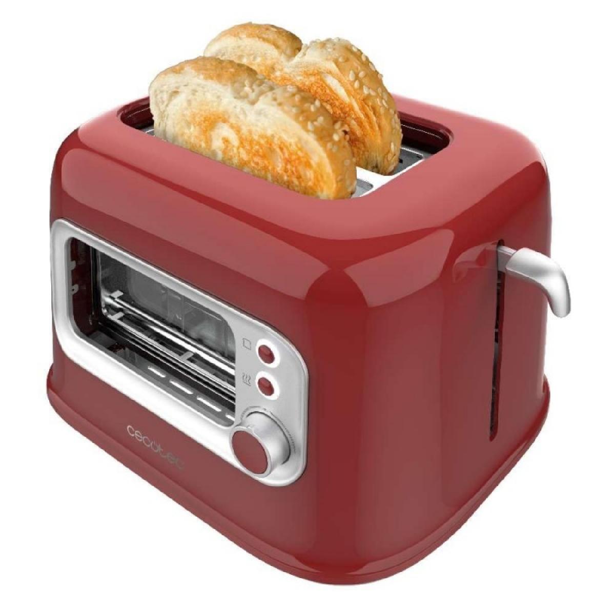 Cecotec Tostadores verticales Tostadora vertical RetroVision Red
