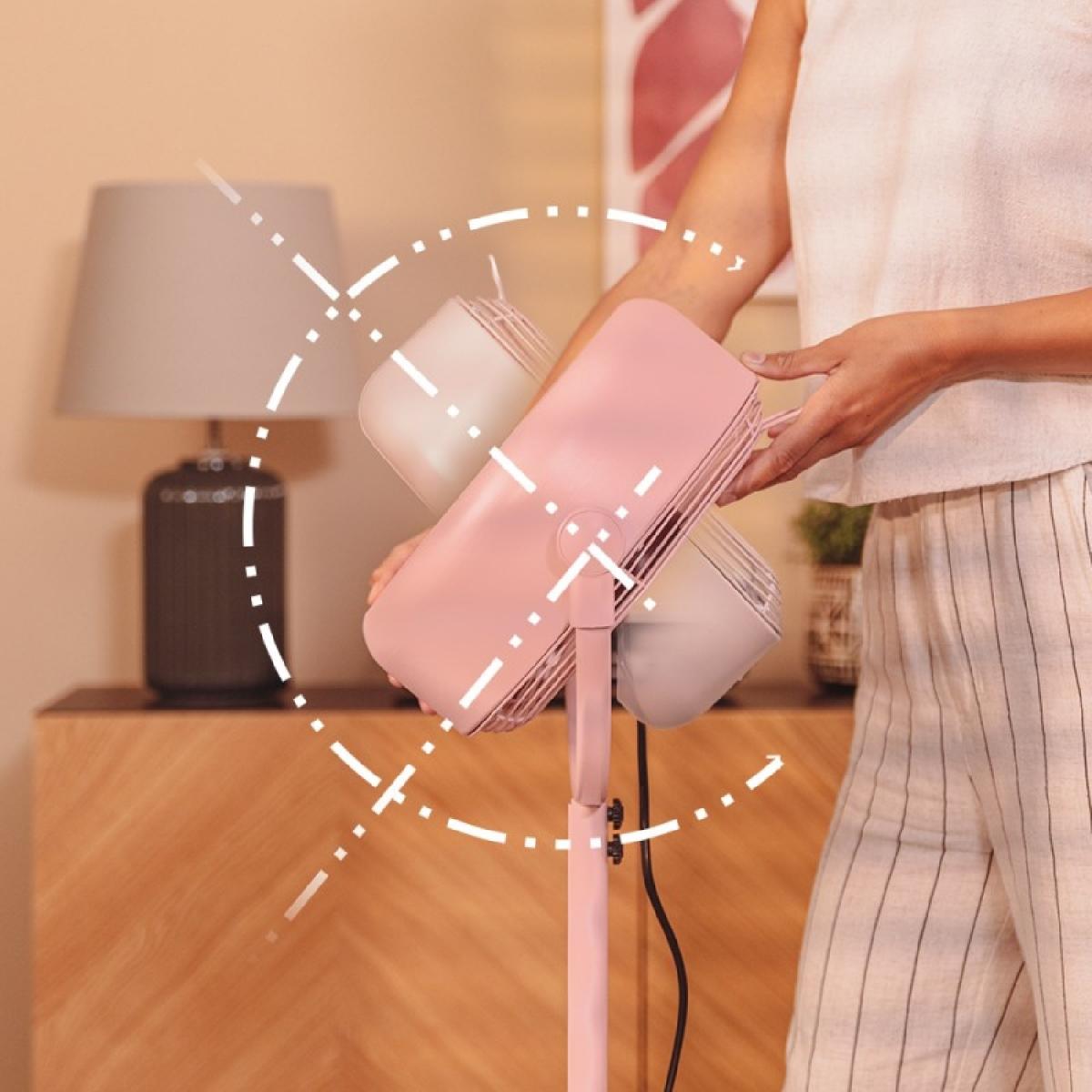 Cecotec Ventiladores de pie EnergySilence 250 ClassicStyle Pink