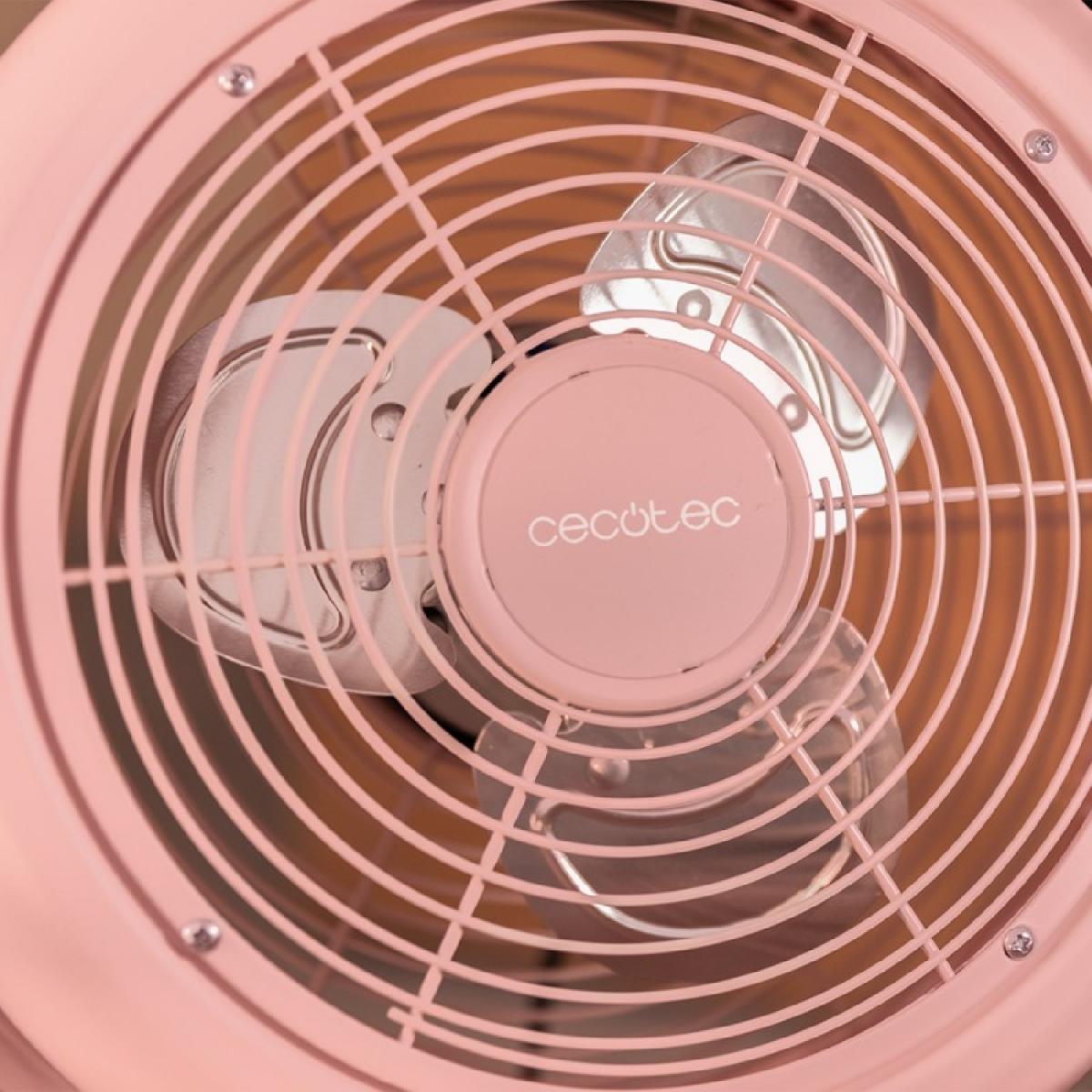 Cecotec Ventiladores de pie EnergySilence 250 ClassicStyle Pink