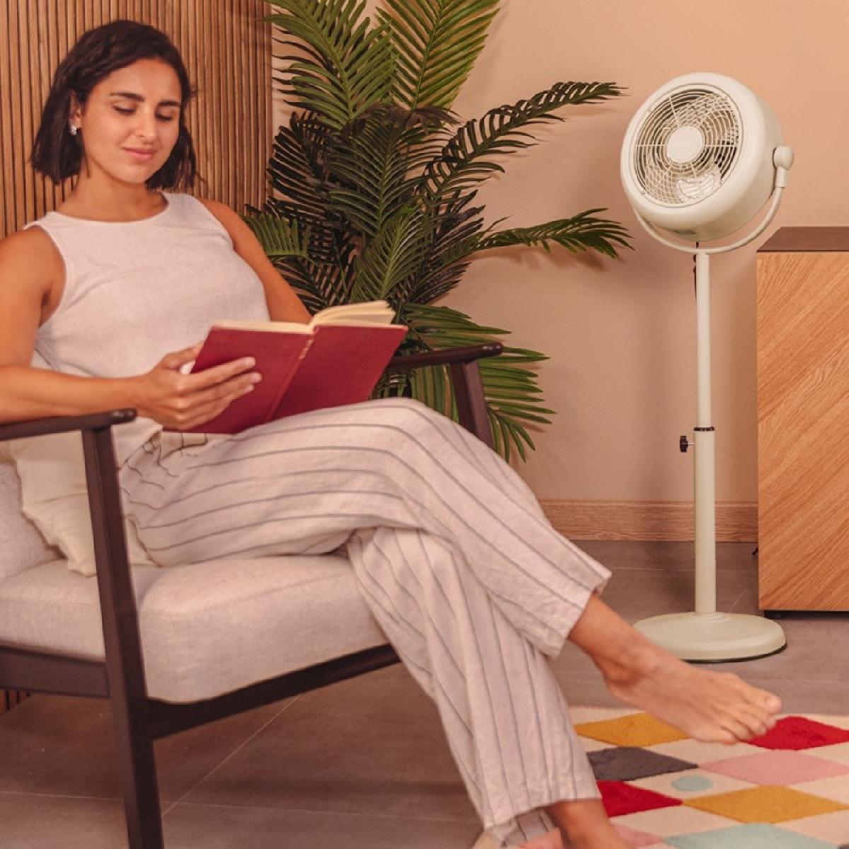 Cecotec Ventiladores de pie EnergySilence 250 ClassicStyle Beige