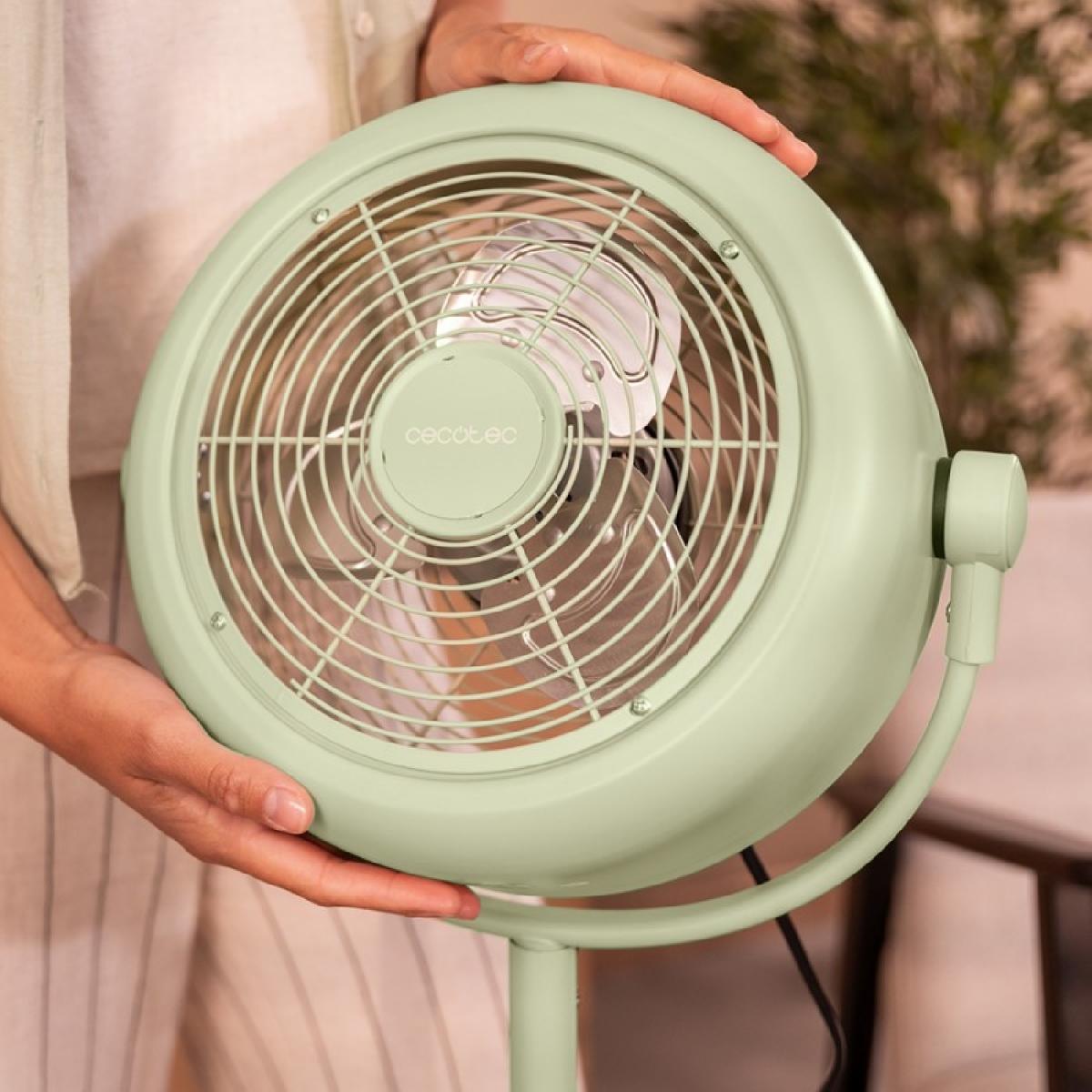 Cecotec Ventiladores de pie EnergySilence 250 ClassicStyle Green