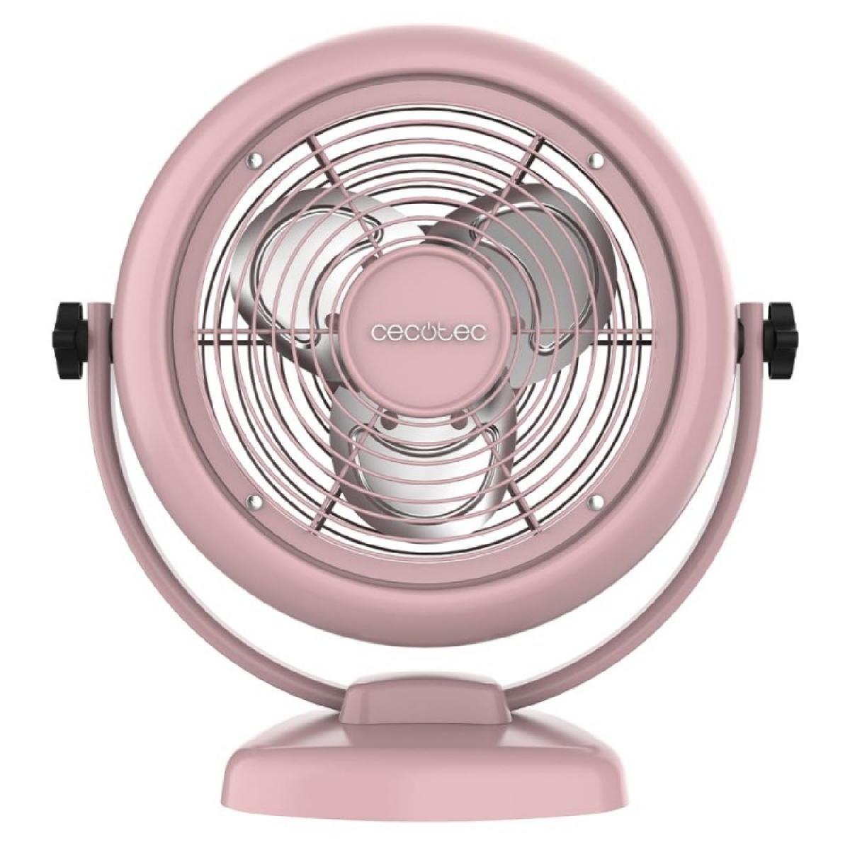 Cecotec Ventiladores de sobremesa EnergySilence 800 RetroDesk Pink