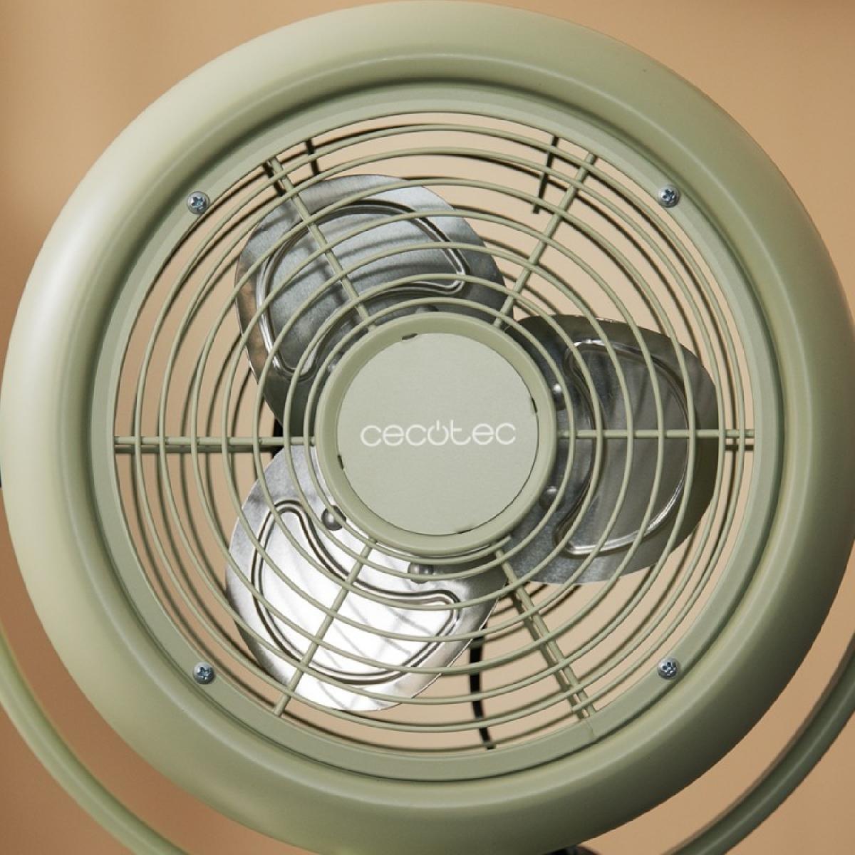 Cecotec Ventiladores de sobremesa EnergySilence 800 RetroDesk Green