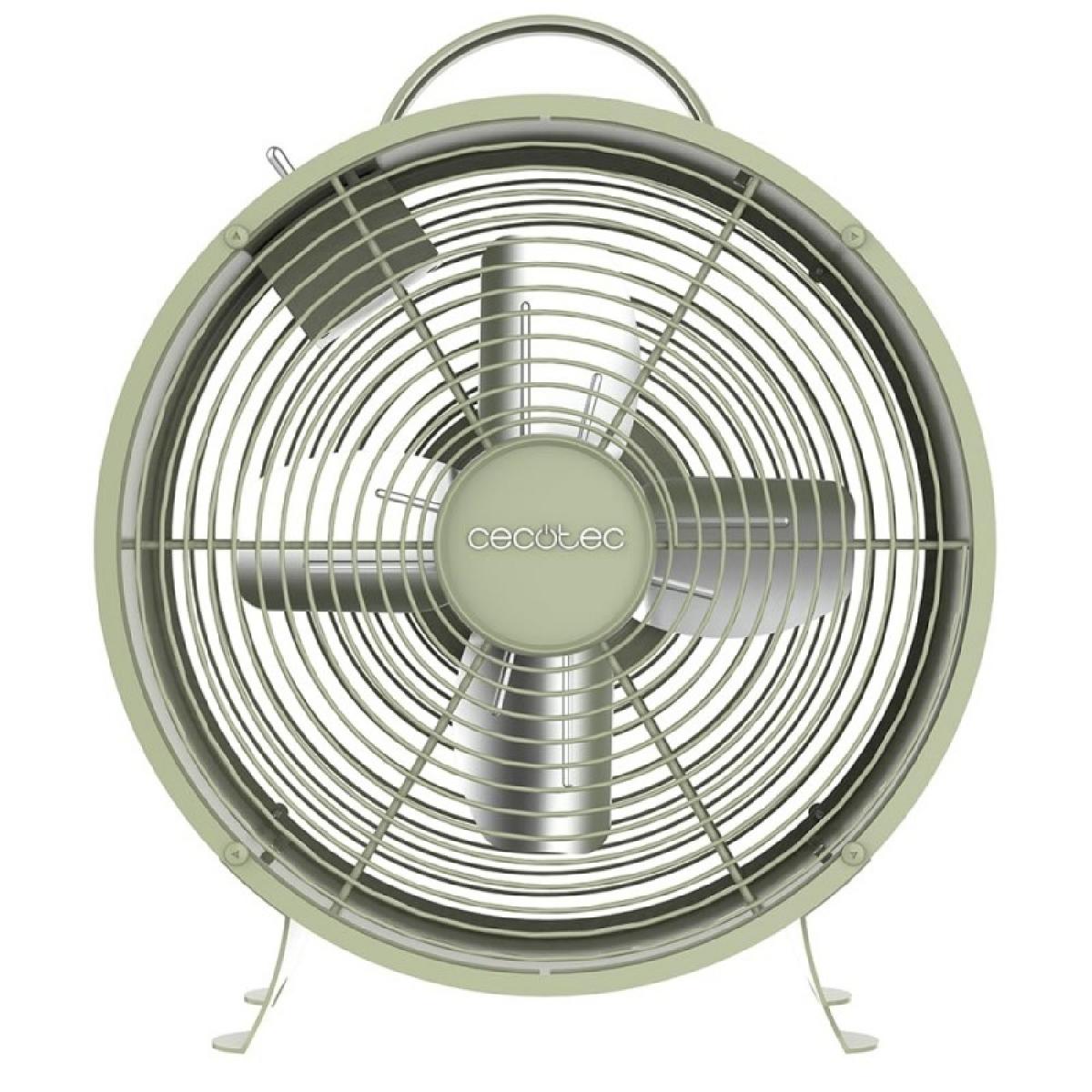 Cecotec Ventiladores de sobremesa EnergySilence 400 RetroDesk Green