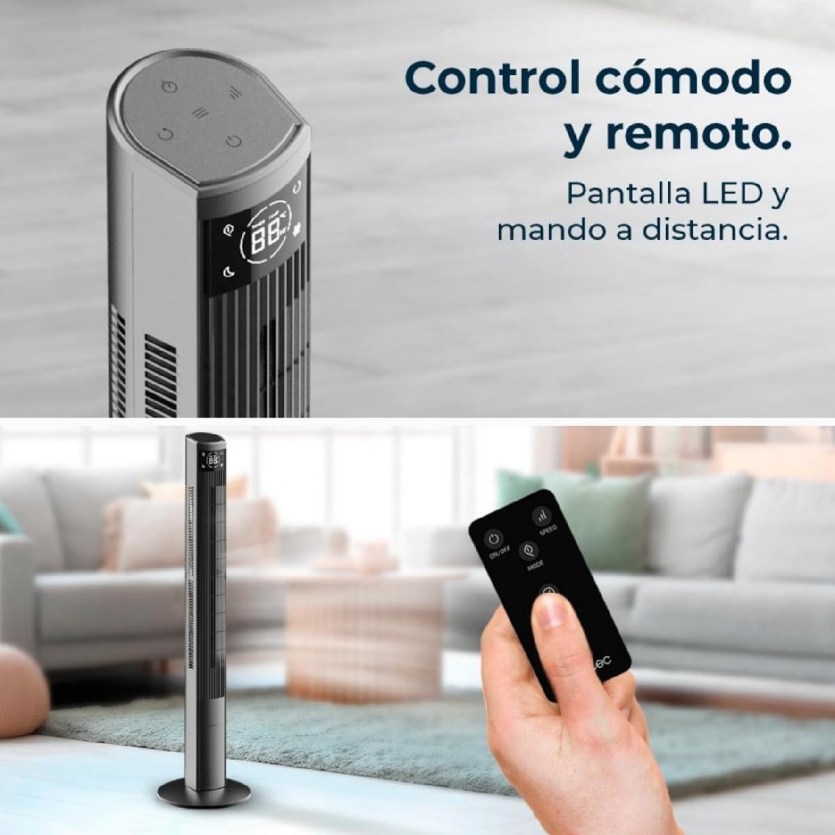 Cecotec Ventiladores de torre EnergySilence 470 Max Skyline Ionic