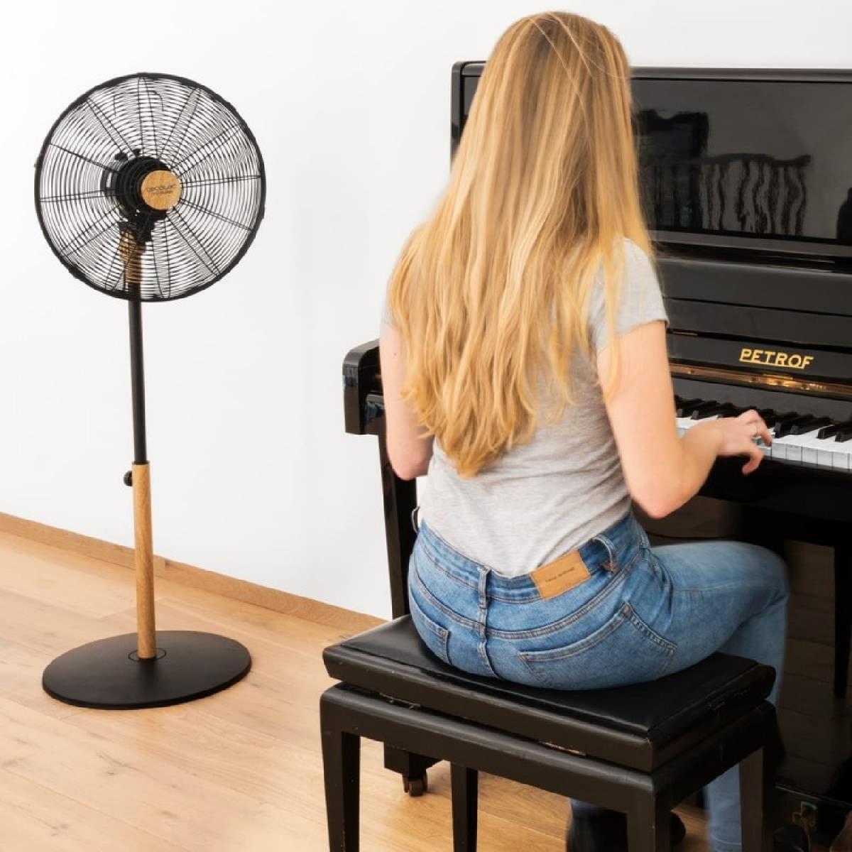 Cecotec Ventiladores de pie Ventilador de pie EnergySilence 600 Woodstyle