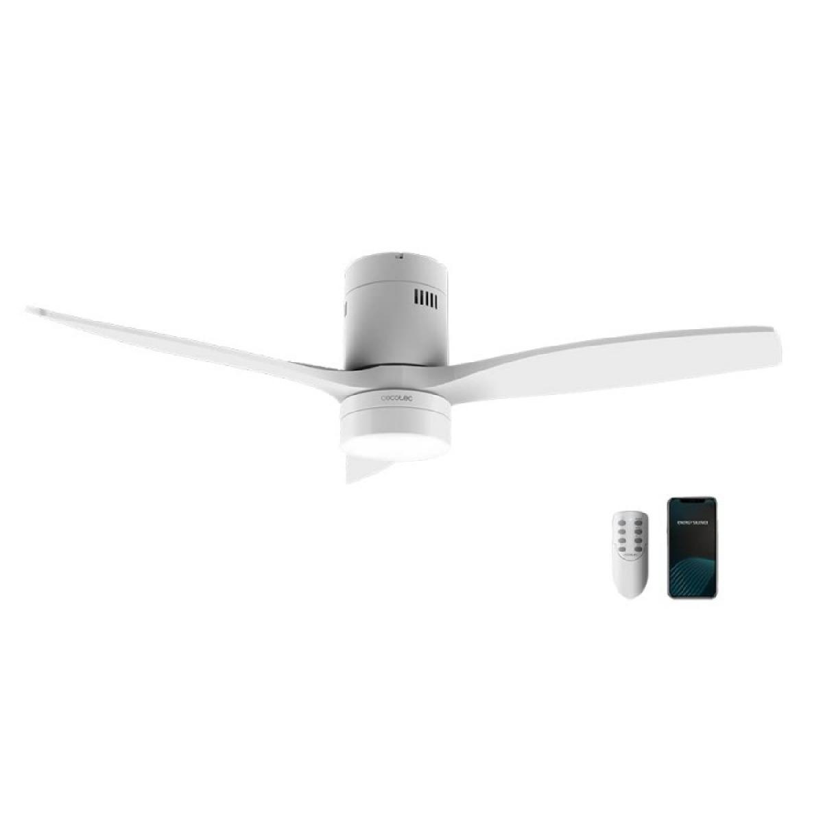 Cecotec Ventiladores de techo con luz Ventilador de techo EnergySilence Aero 5600 White Aqua Connected