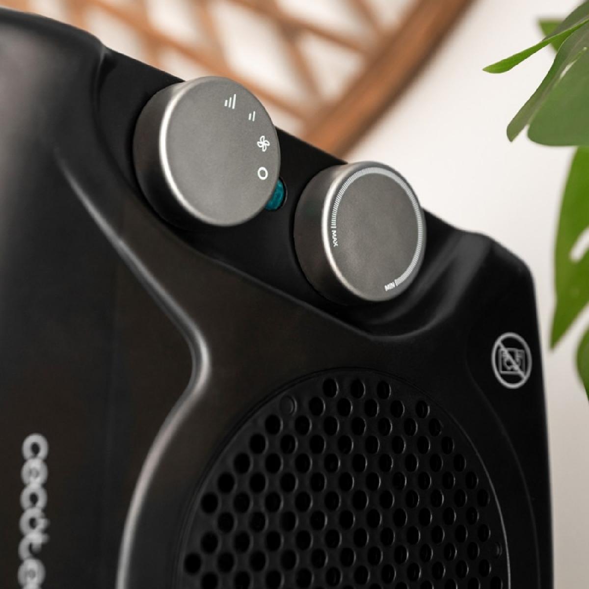 Cecotec Termoventiladores Termoventilador ReadyWarm 2000 Max Dual Black