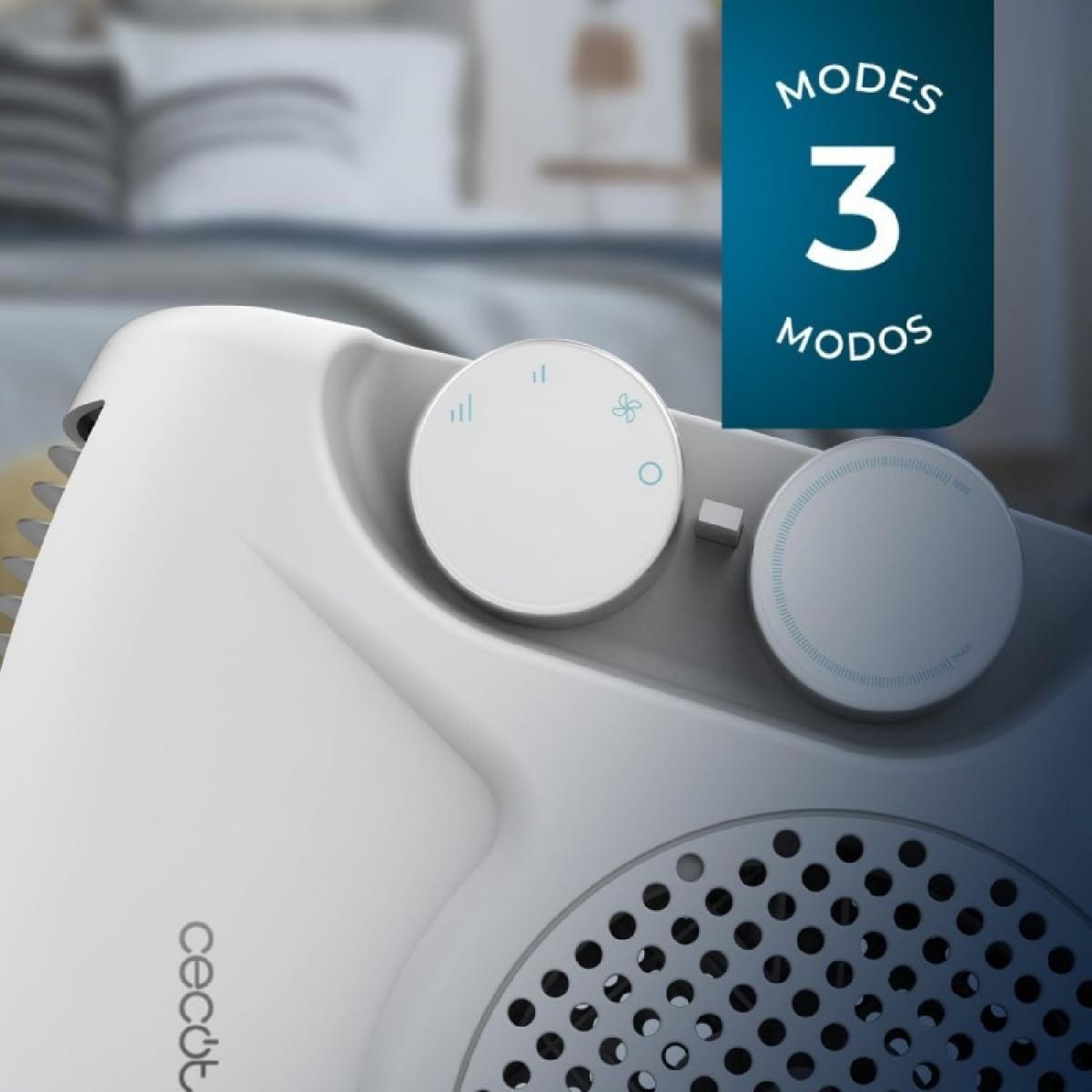 Cecotec Termoventiladores Termoventilador ReadyWarm 2000 Max Dual White