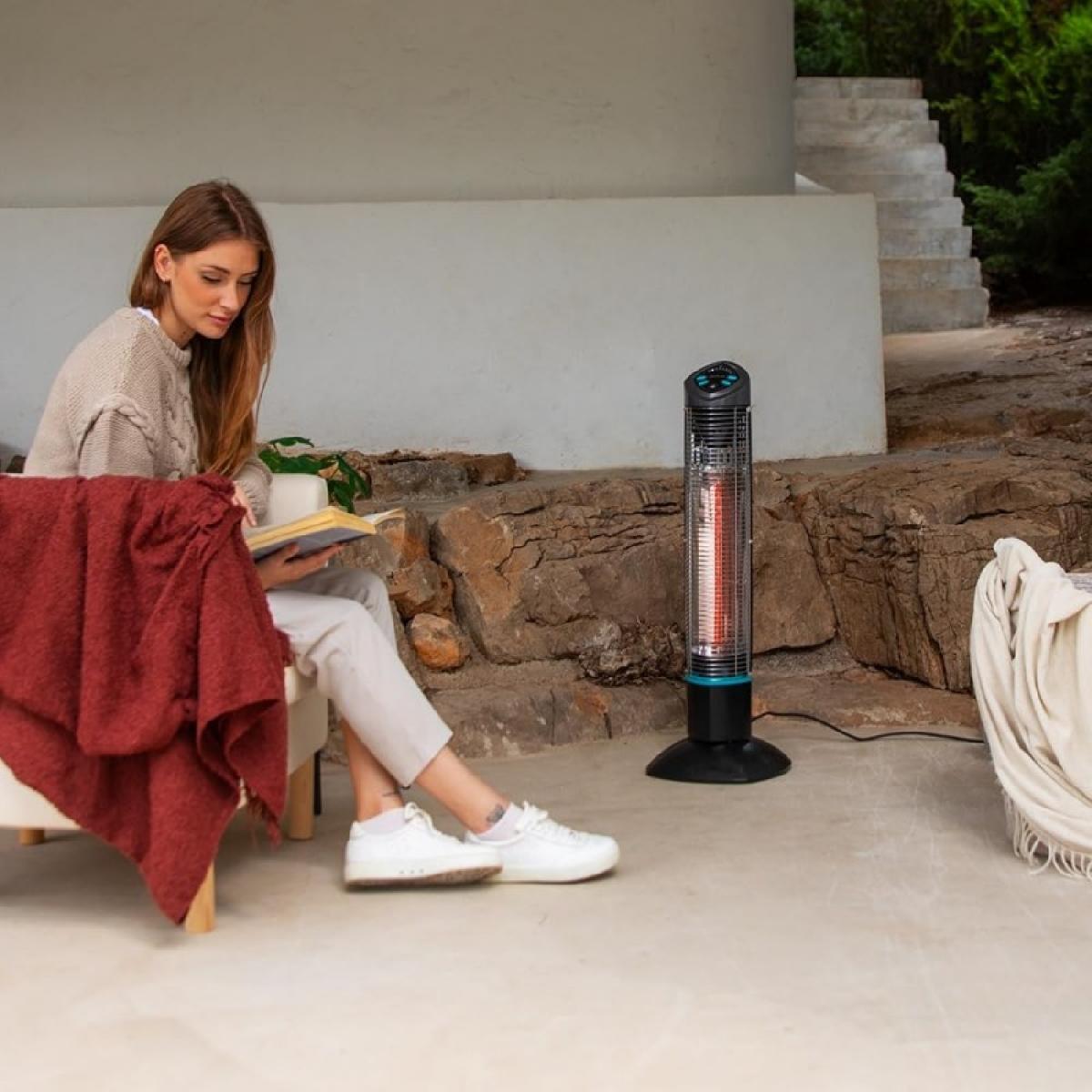 Cecotec Calefactores de exterior Calefactor de exterior ReadyWarm 1000 Power Tower