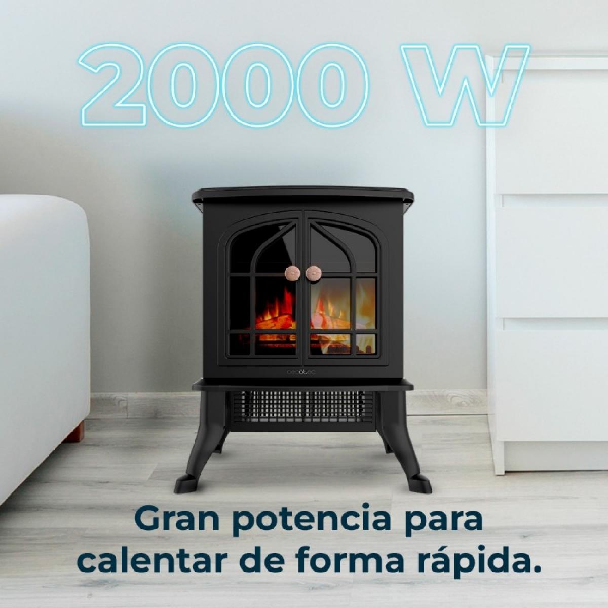 Cecotec Chimeneas eléctricas Chimenea eléctrica ReadyWarm 2000 Flames