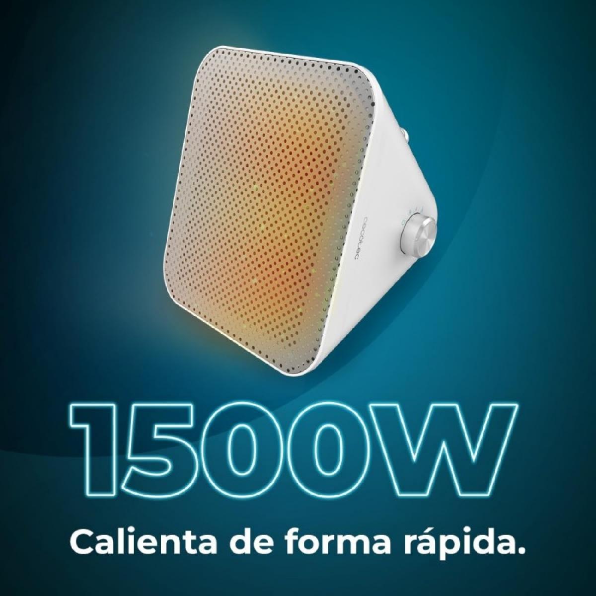 Cecotec Calefactores cerámicos de sobremesa ReadyWarm 1500 Max Ceramic Design White